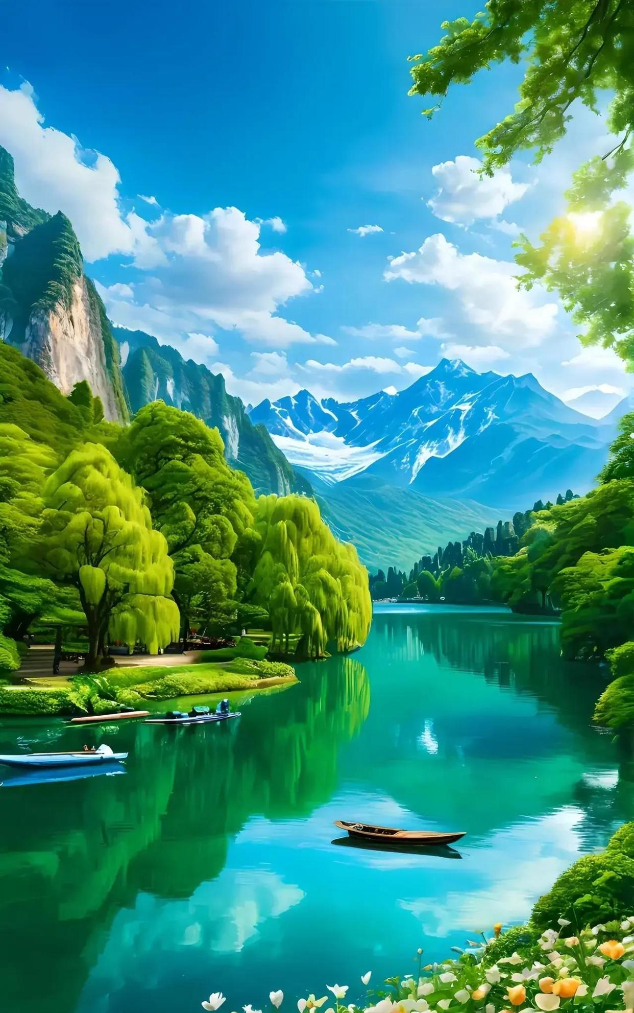 致敬伟大的她# 小桥流水,宛如仙境般的美景让我瞬间穿越回了古代!