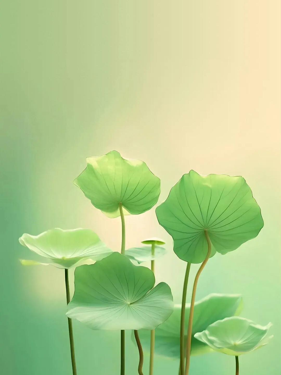 94荷叶田田,荷花倩影,浅绿背景中绽放盛夏之美91  98炎炎夏日