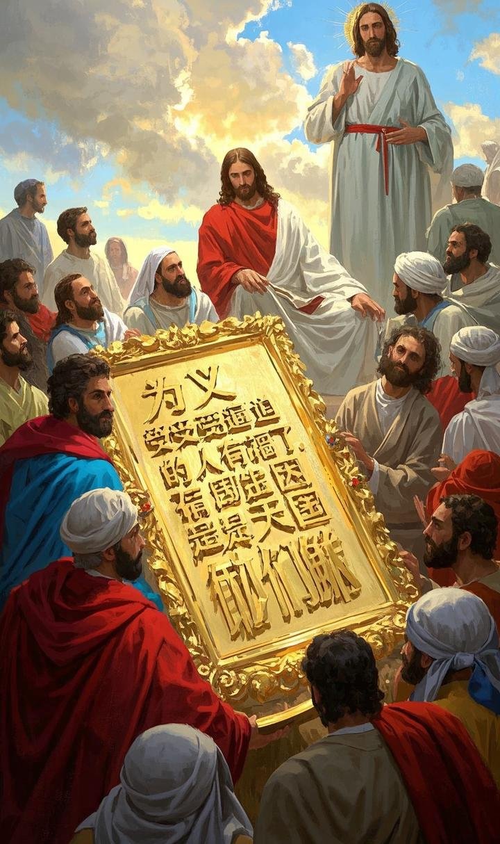 "为义受逼迫的人有福了,天国是他们的