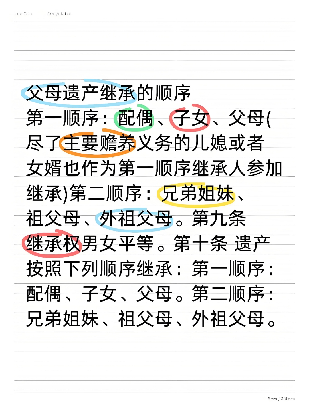 父母死后房产继承顺序