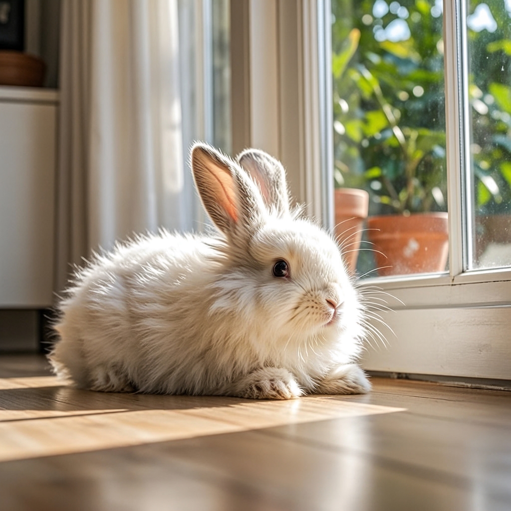 这样小兔子趴下趴着的兔子