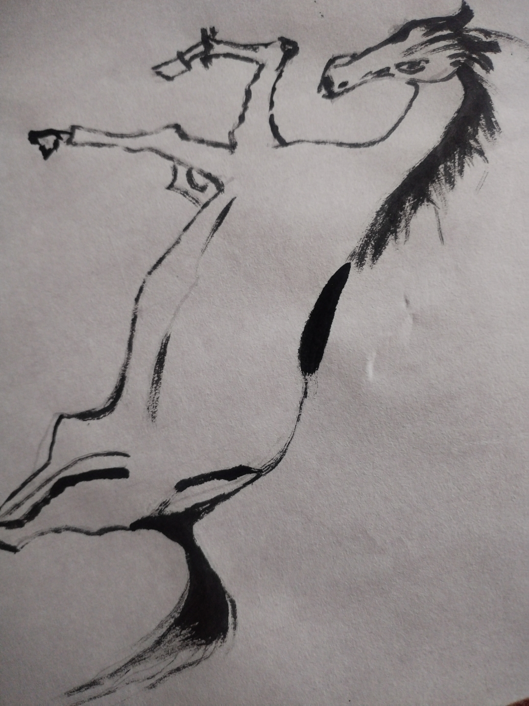 白描工笔马分享给大家.#优质作者榜# #诗山隶书