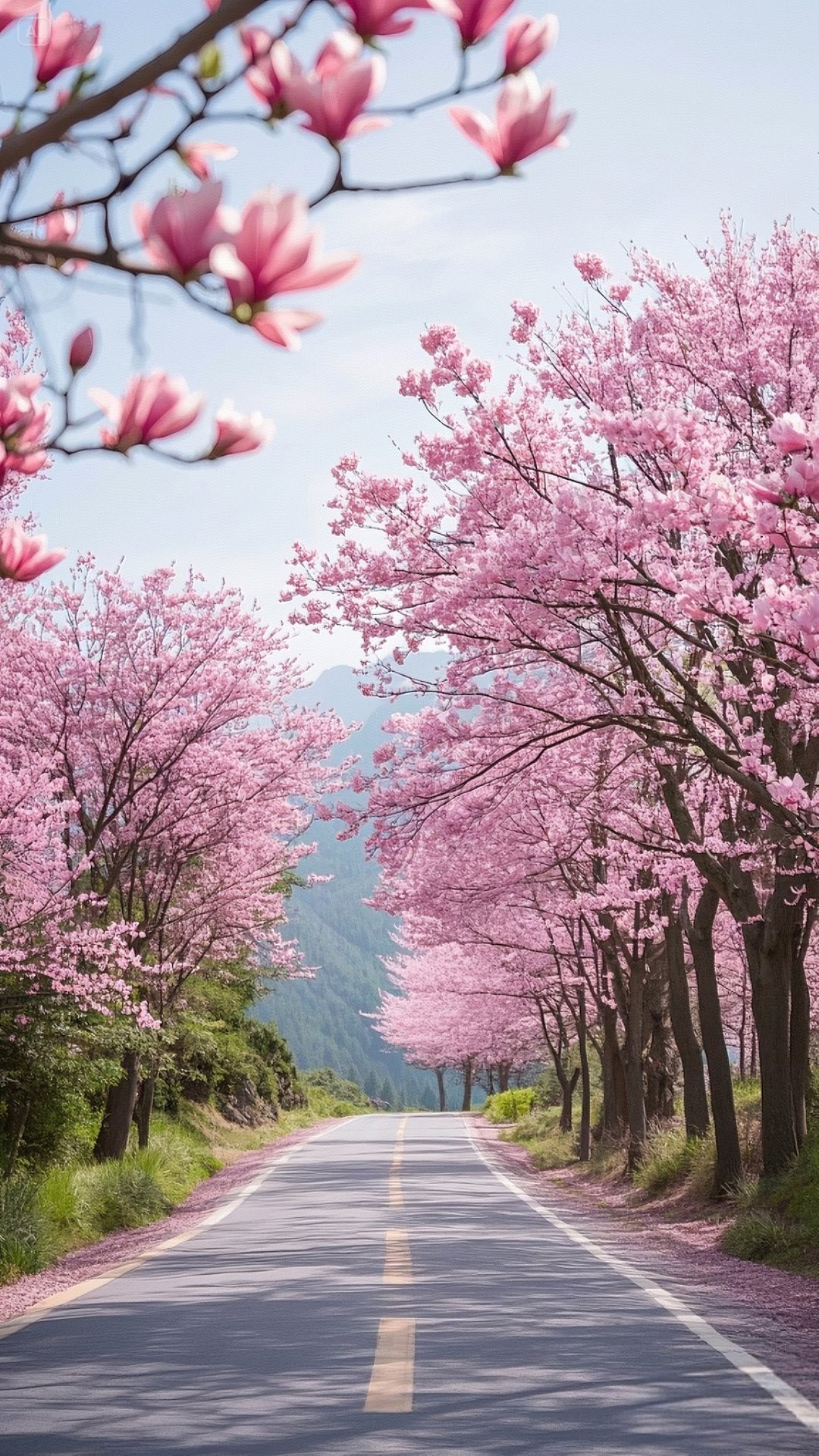 五月,樱花路的美景依旧迷人,不负春光不负卿.#5月你好