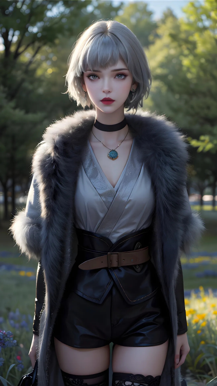 国漫美女《灵笼》:白月魁 黑丝美腿 壁纸白月魁是《灵笼》中的一位