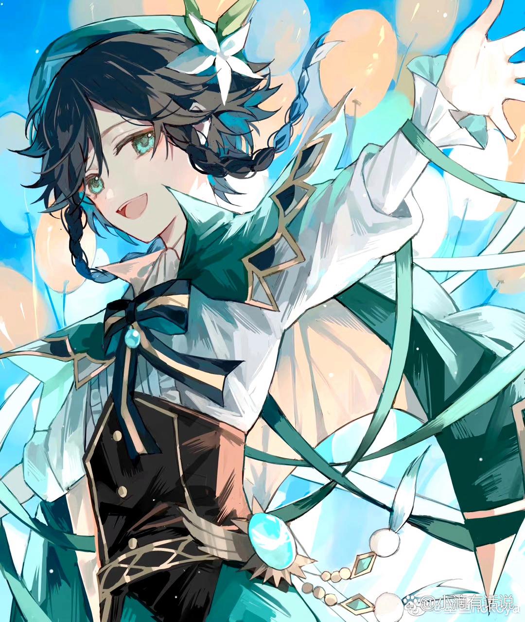 快乐风男 画师:墨鱼nokoya#原神