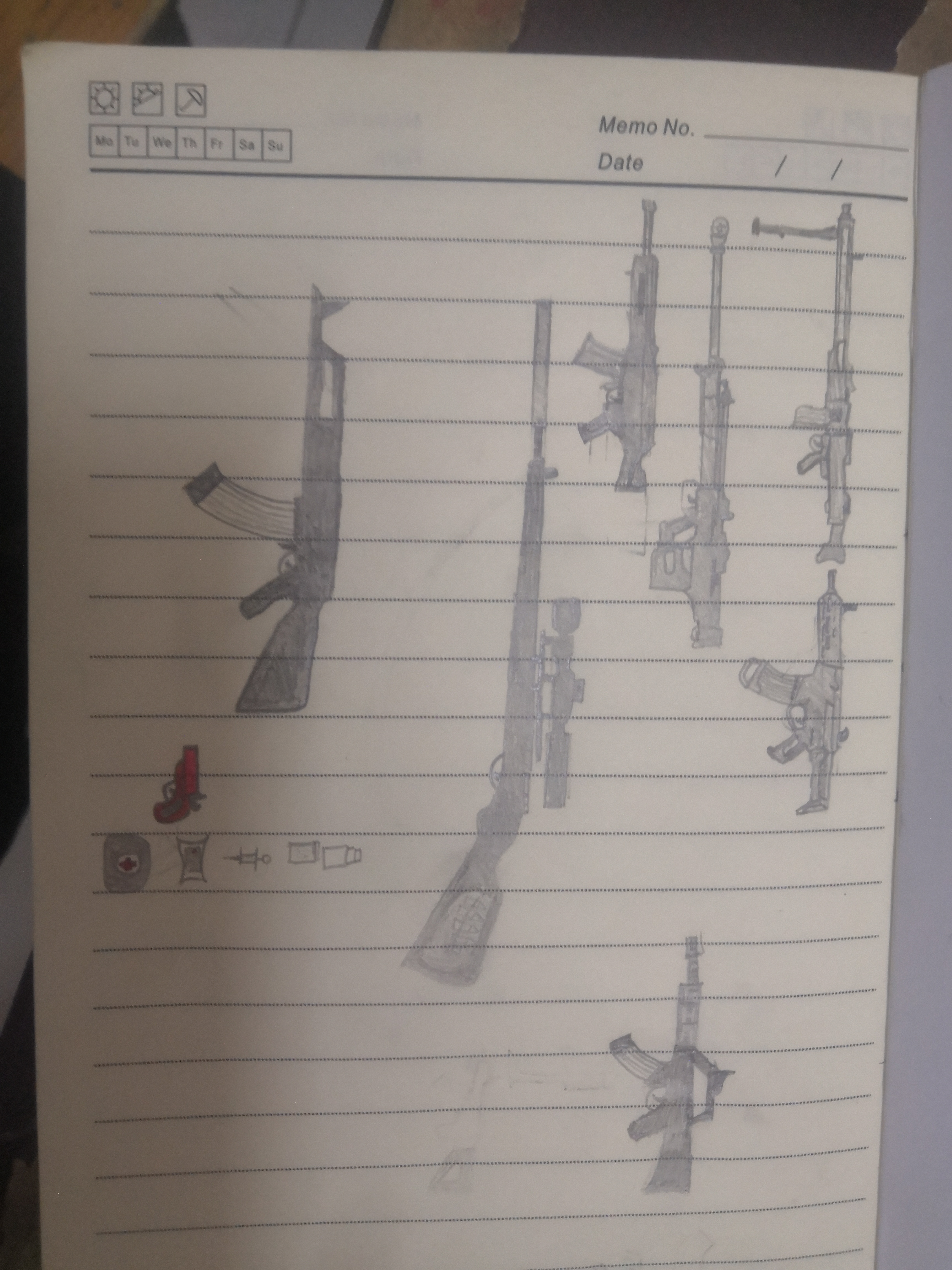 和平精英枪械手绘