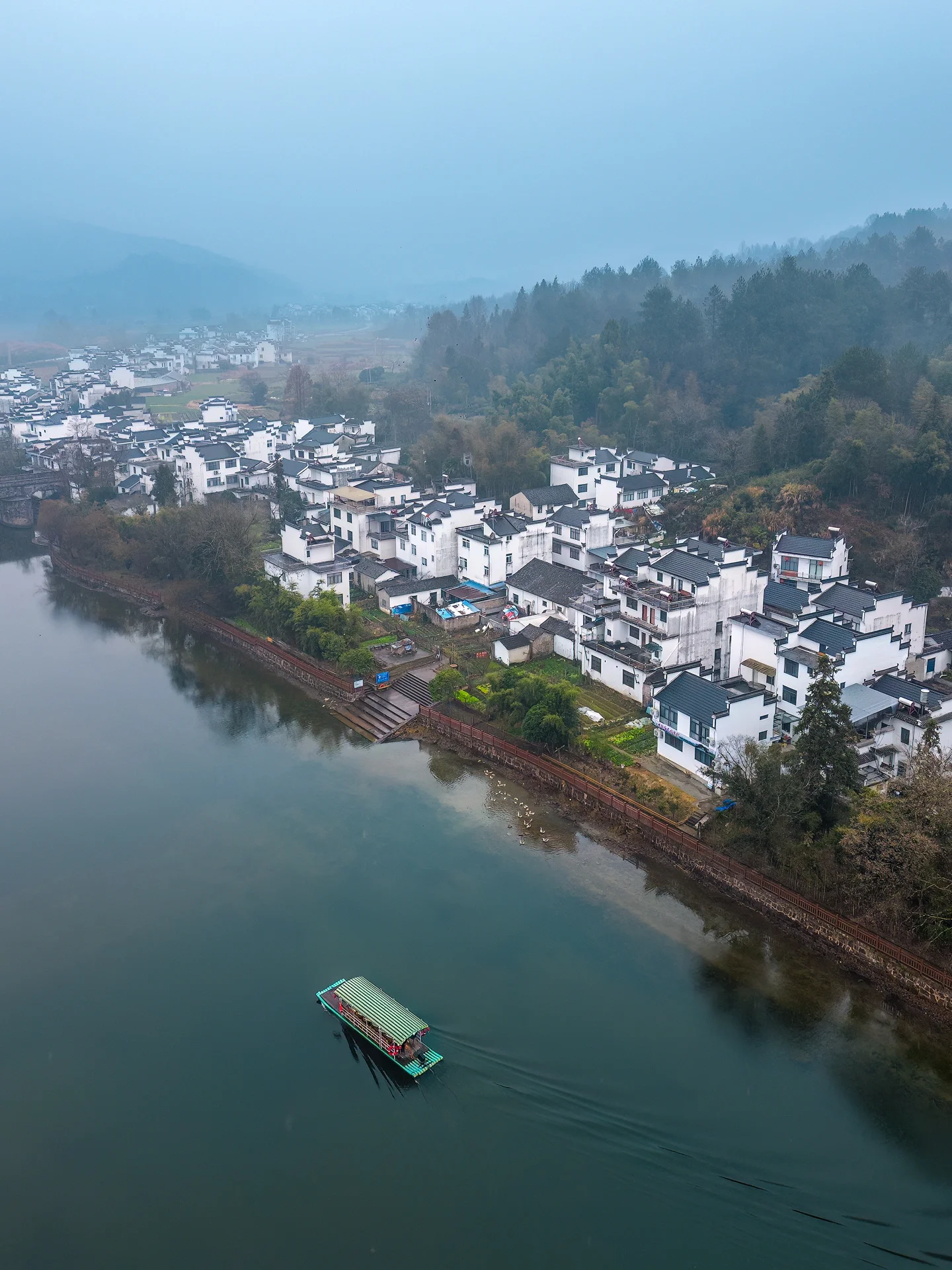 这不是ai绘画是真实存在的江南仙山