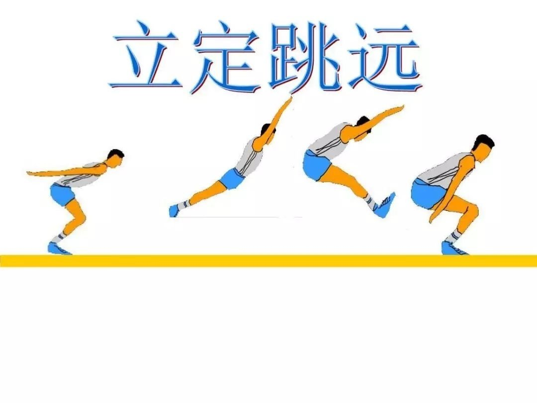 跳远照片立定跳远图片分解图立定跳远动作起跳动作立定跳远图片卡通