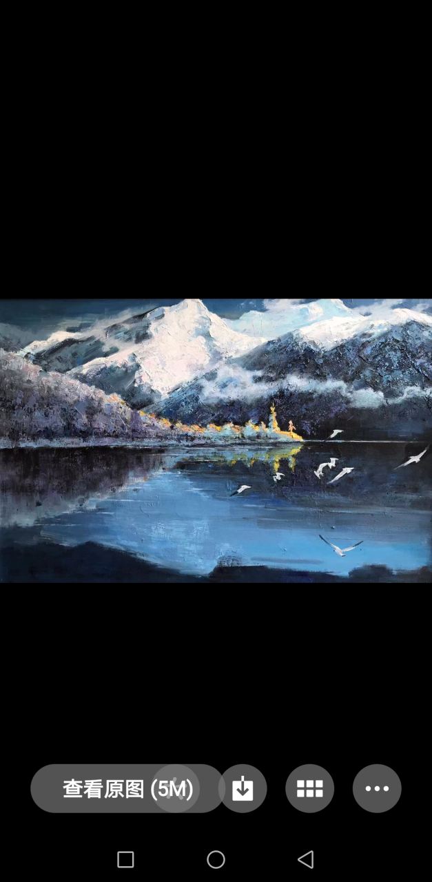 王志成原创油画《圣洁的高原》系列之八