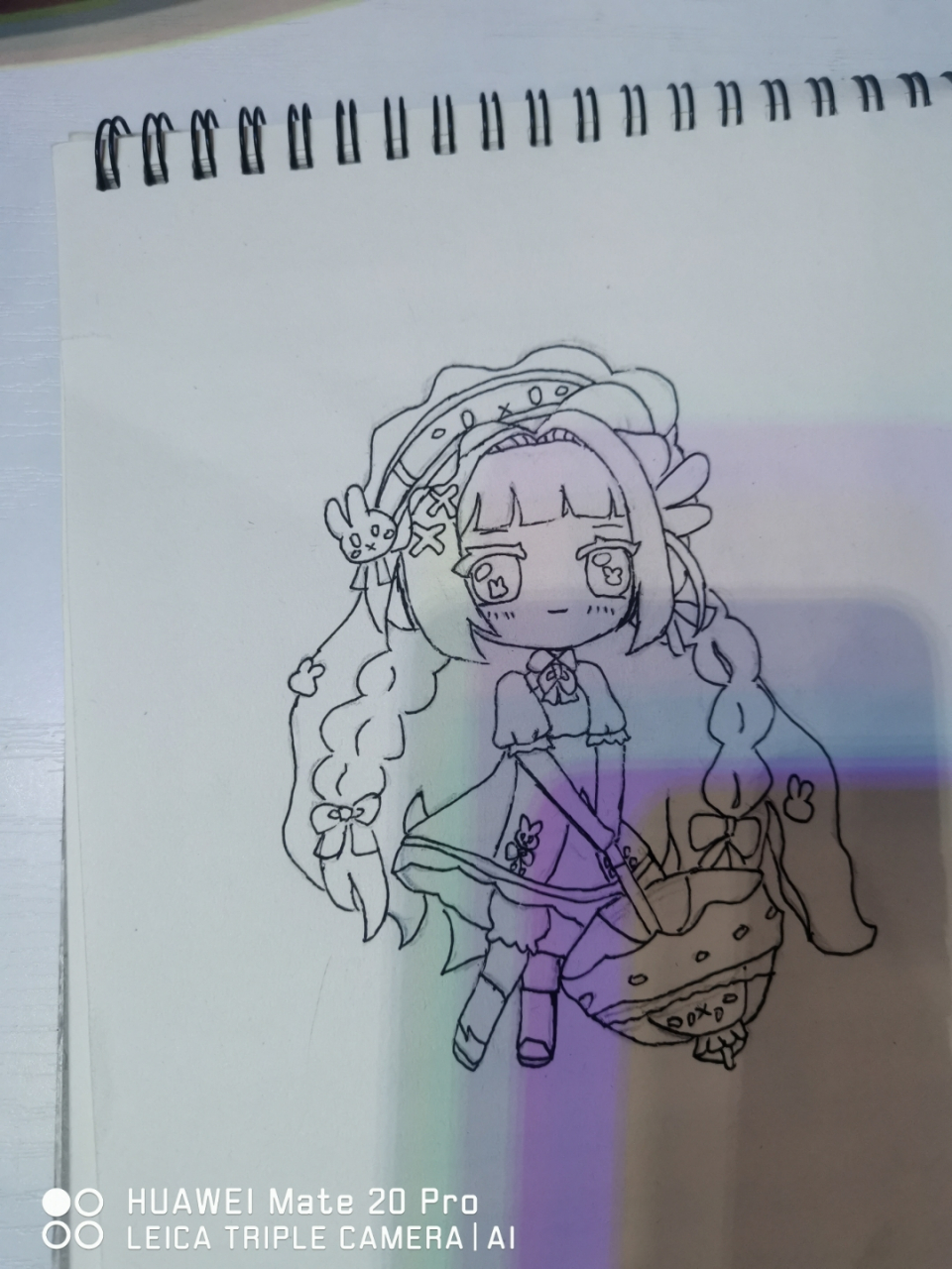 小玖手绘:迷你世界童梦仙踪简笔画草稿