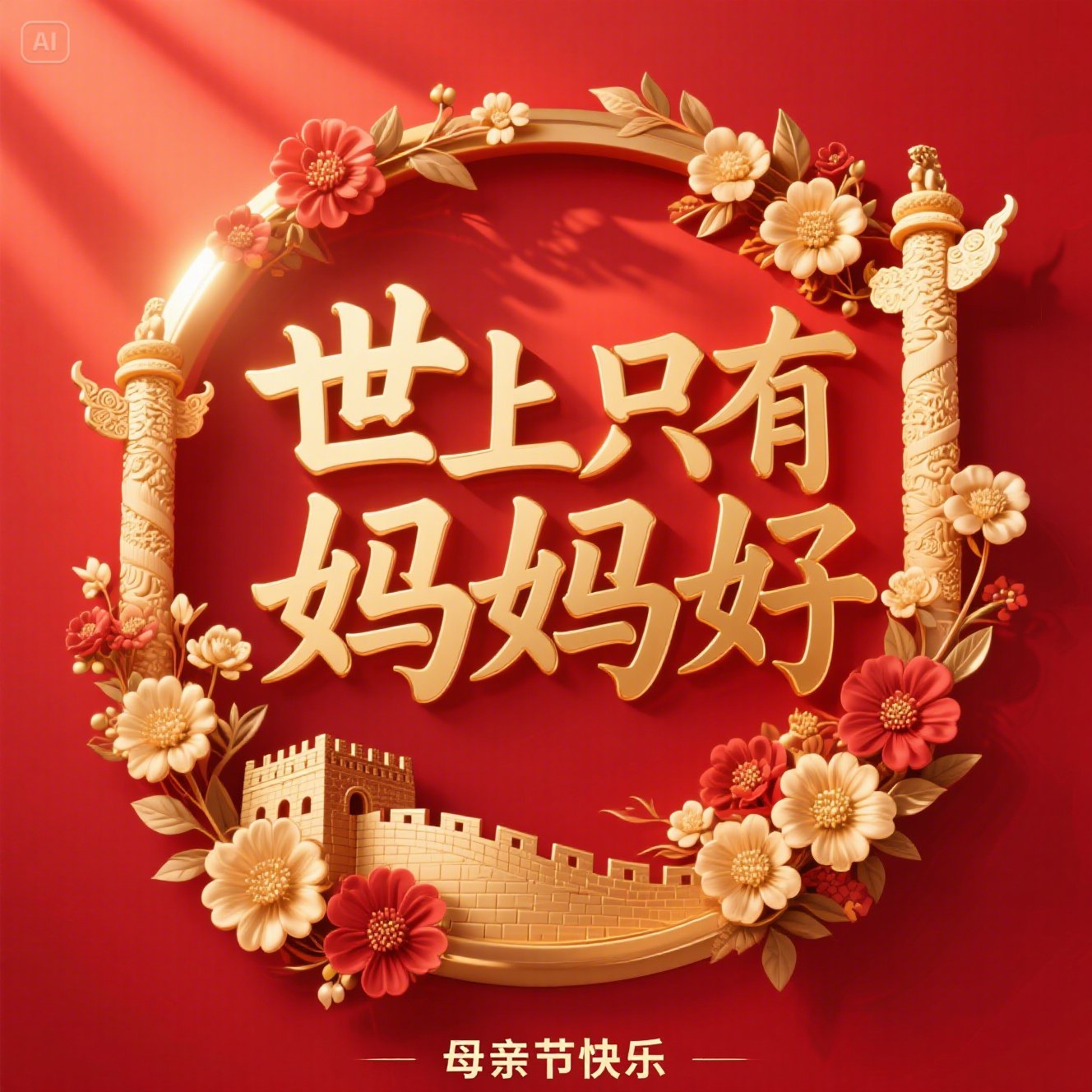 母亲节快乐!世上只有妈妈好,ai也懂这份爱