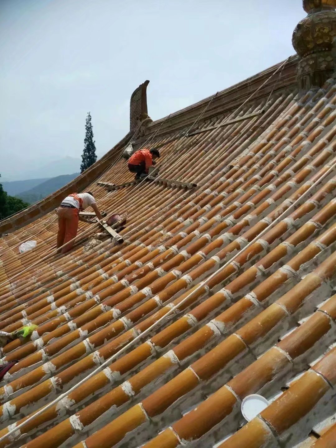 湖南 古建筑瓦屋面防水维修 江西 寺庙琉璃瓦屋面渗水修缮 固宝康实业