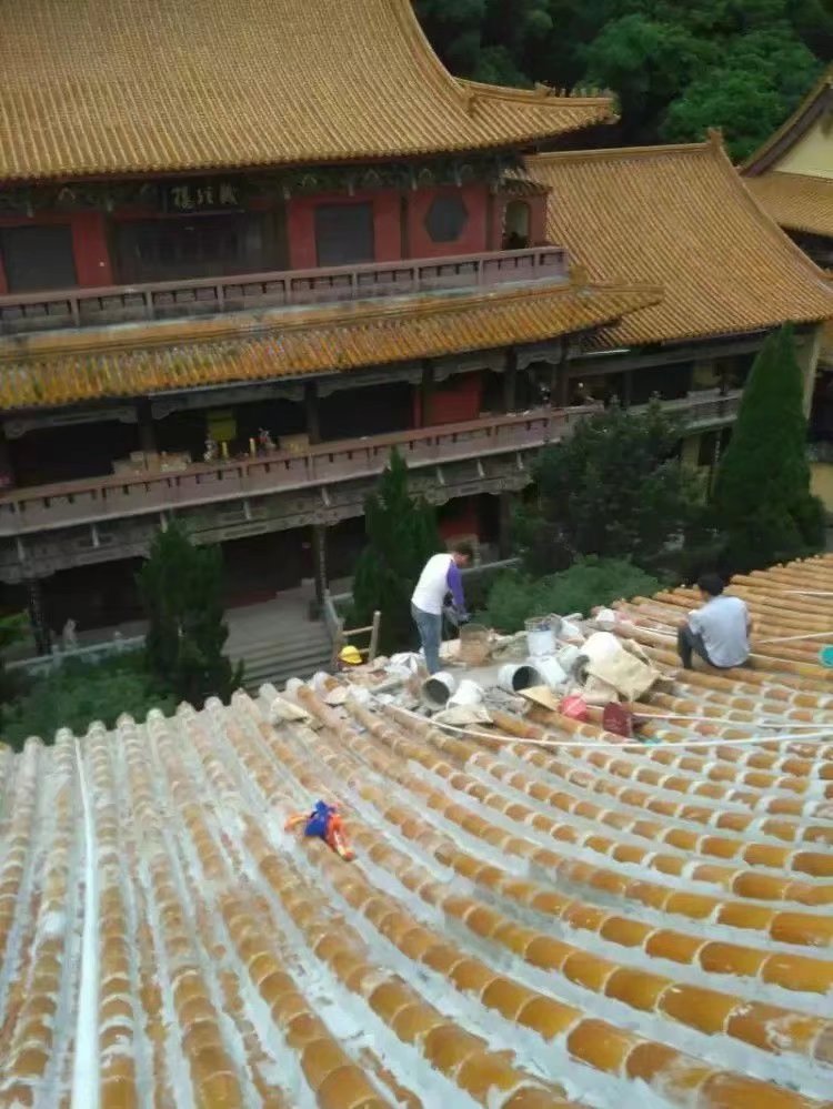 湖南 古建筑瓦屋面防水维修 江西 寺庙琉璃瓦屋面渗水修缮 固宝康实业