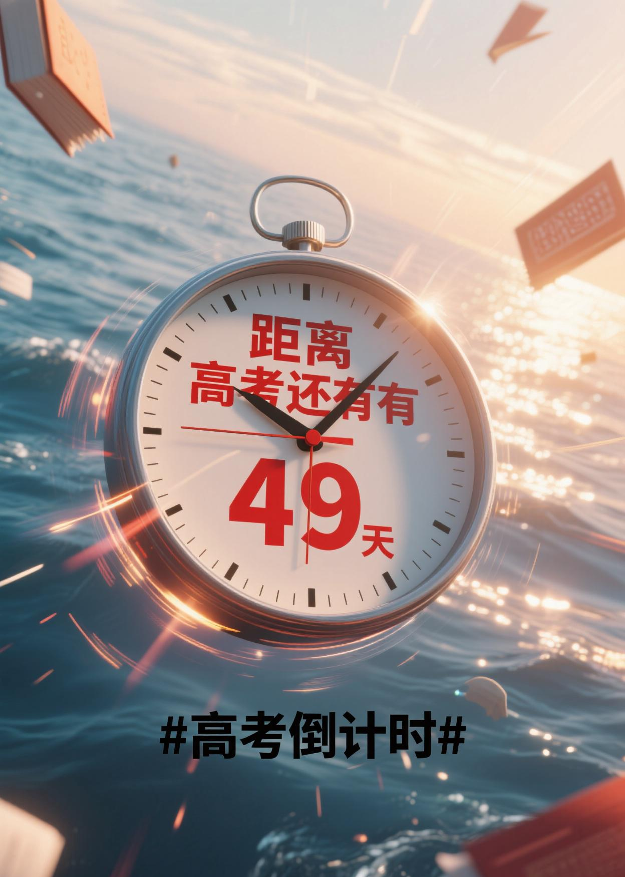 高考倒计时# 《高考倒计时:梦想的冲刺》
