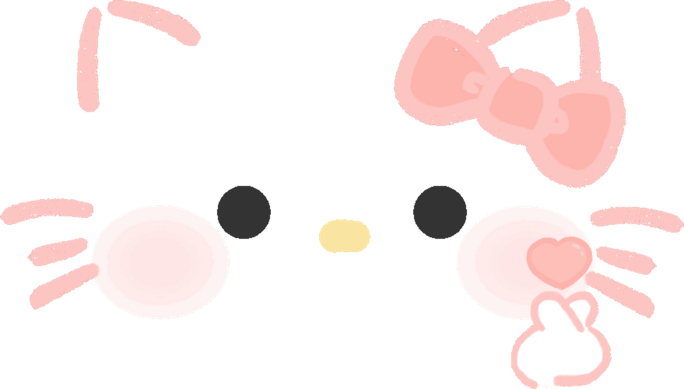 可爱的透明kt猫