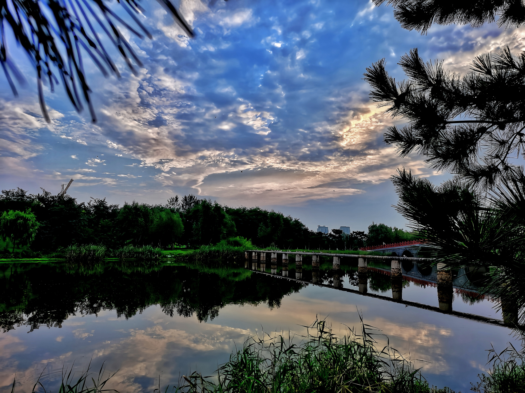 初秋的早晨是美丽