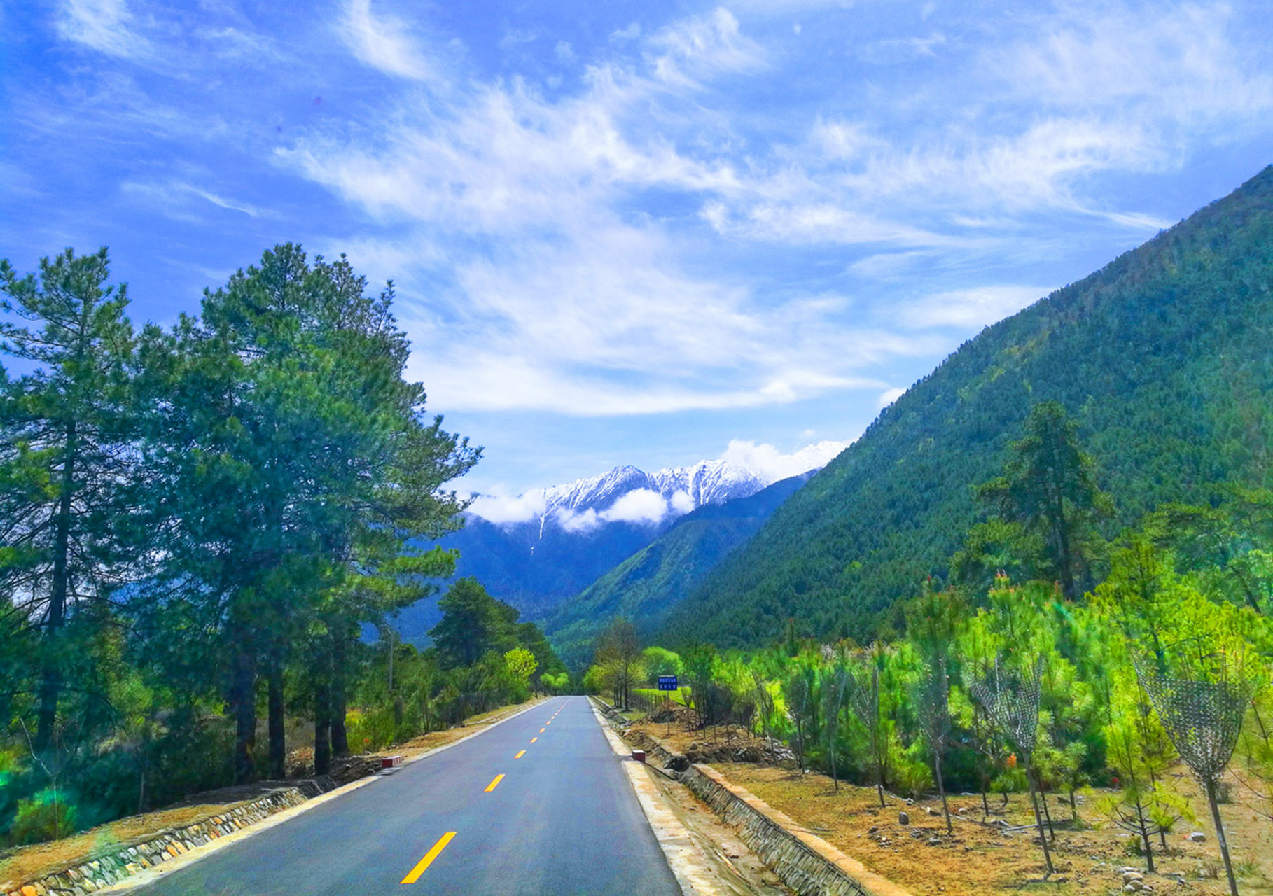 卡定沟:又名嘎定沟,位于西藏318国道拉萨至林芝段距八一镇24公里处