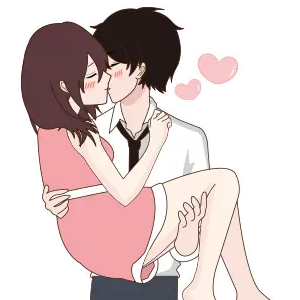 男生一身白衬衫搭配黑领带,简约而不失优雅;女生则穿着粉色裙子,宛如