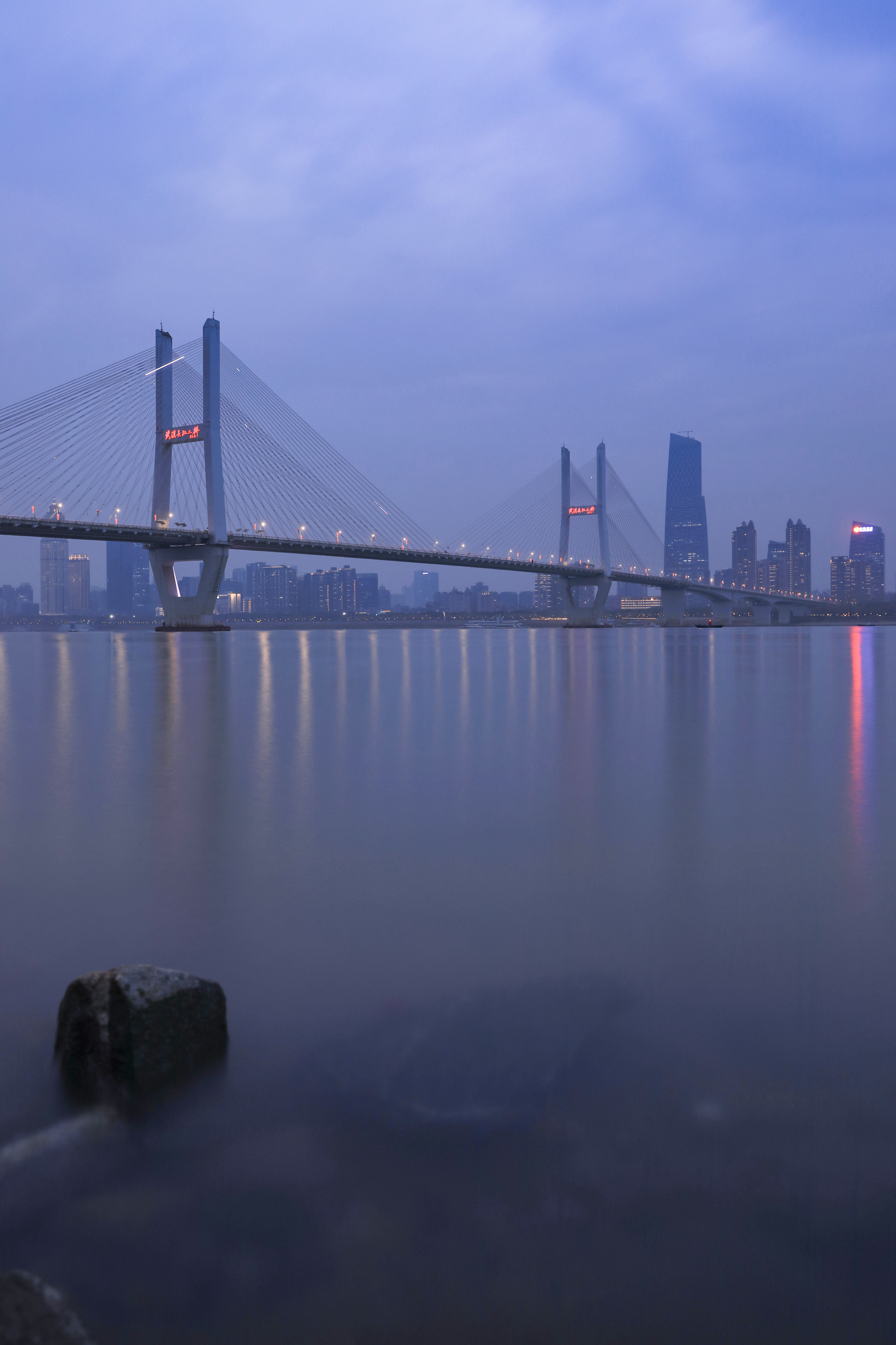 丰都长江二桥夜景图片