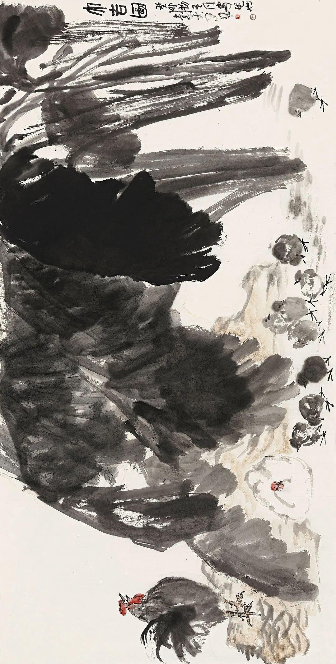 这才是真正的大写意,仿佛八大穿越,又似白阳在世