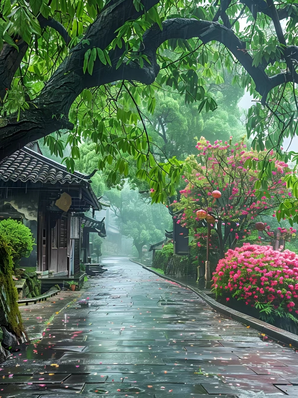 雨后唯美图片