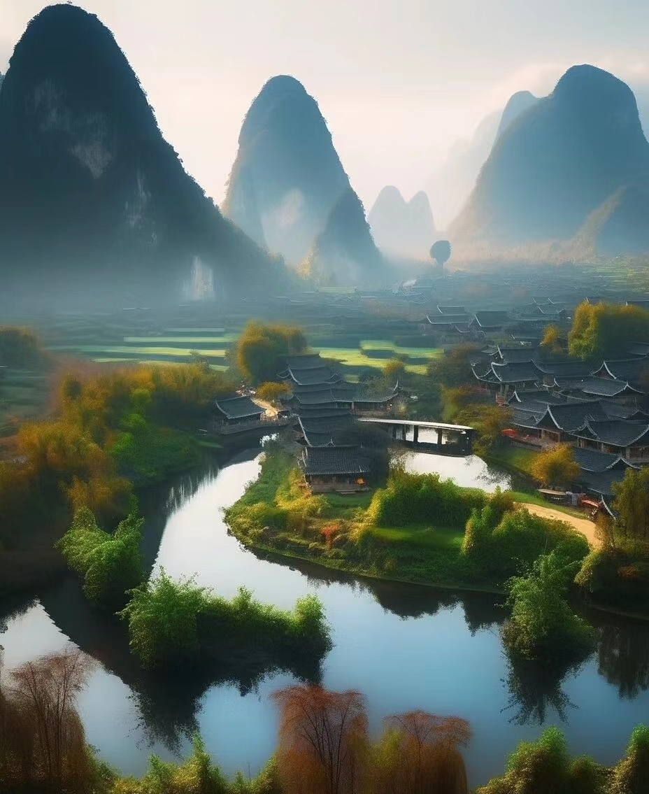 山水唯美意境.