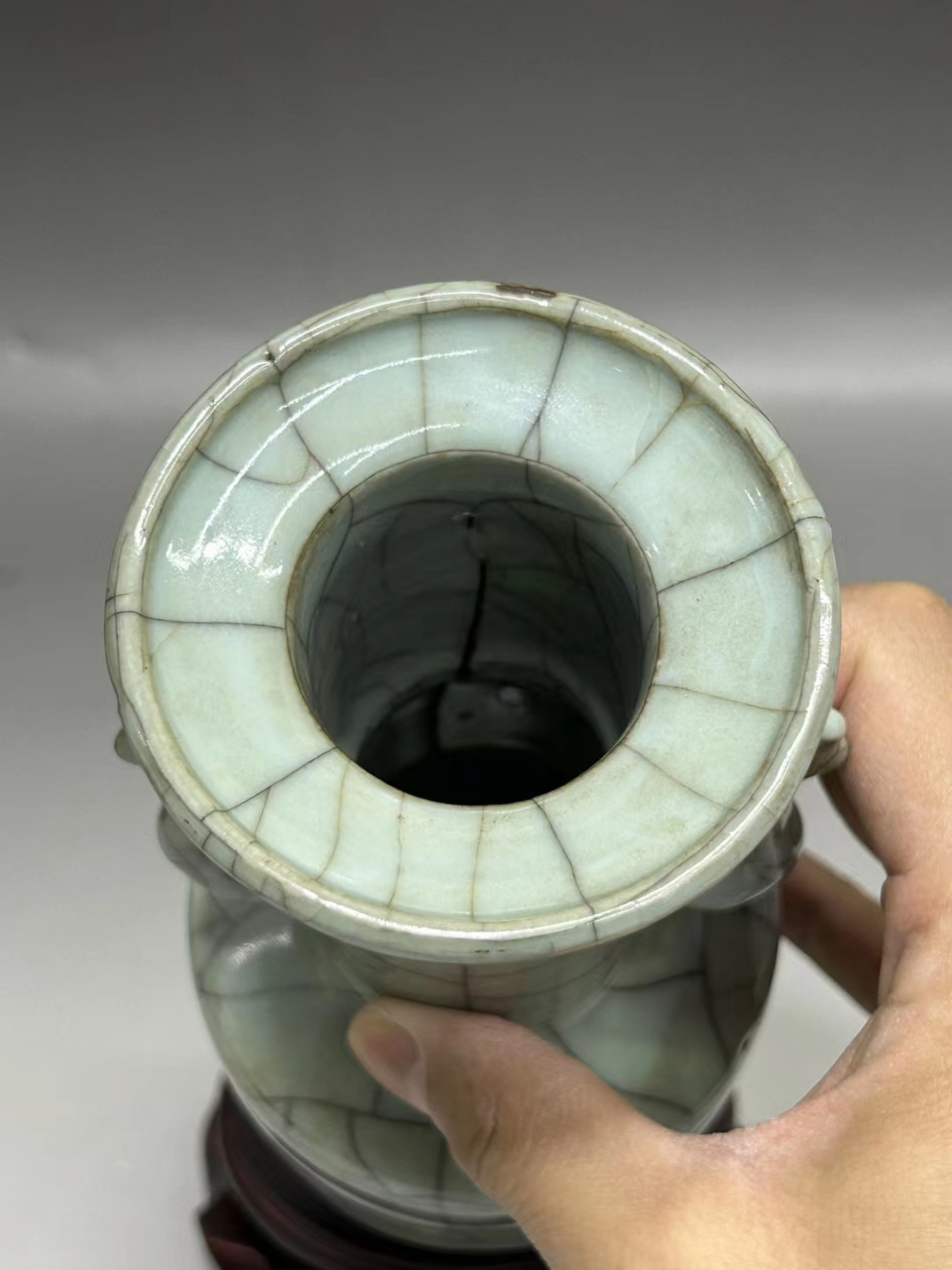 口有爆釉,藏品开门,品相如图