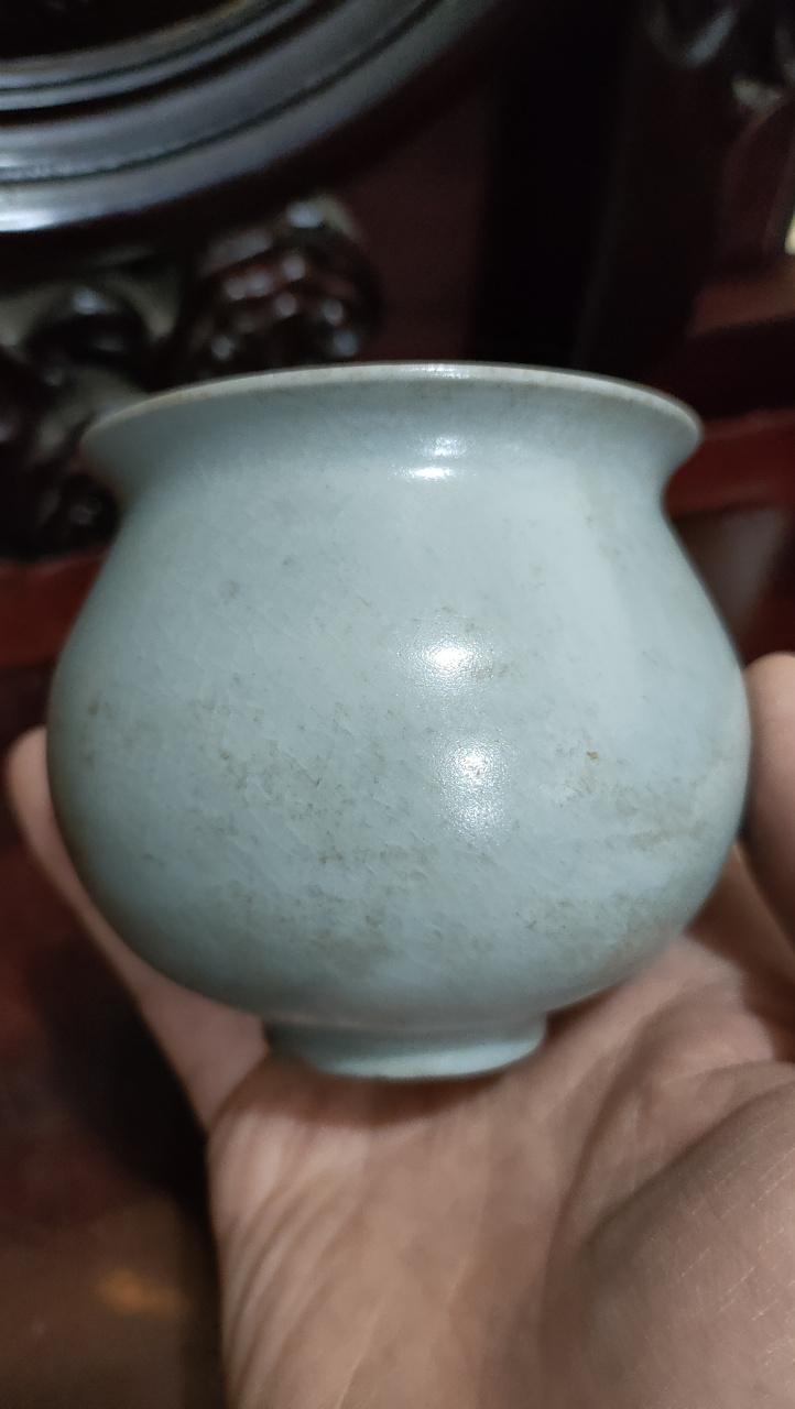 北宋汝窑天青釉水盂精品欣赏