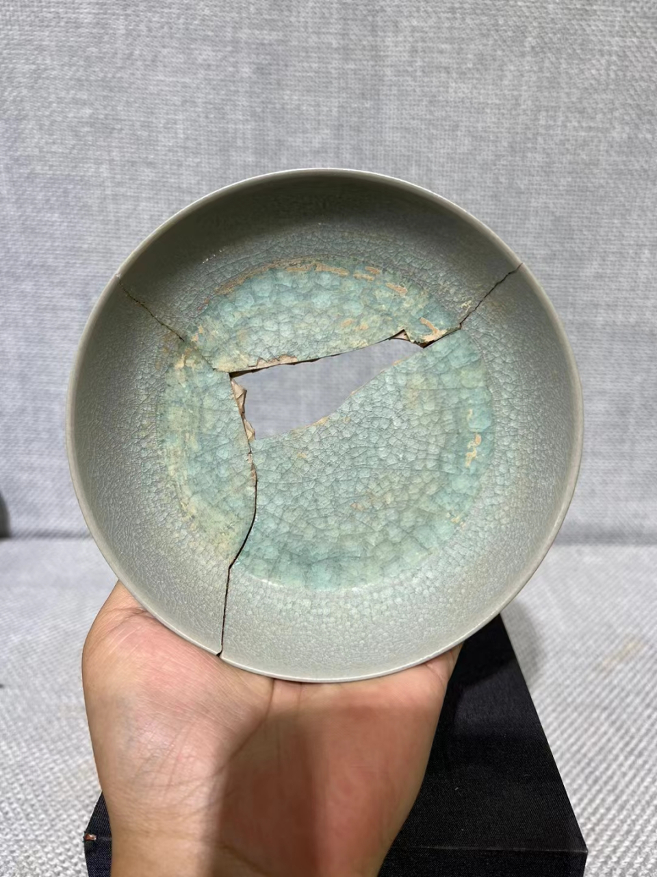 汝窑洗,惜残
