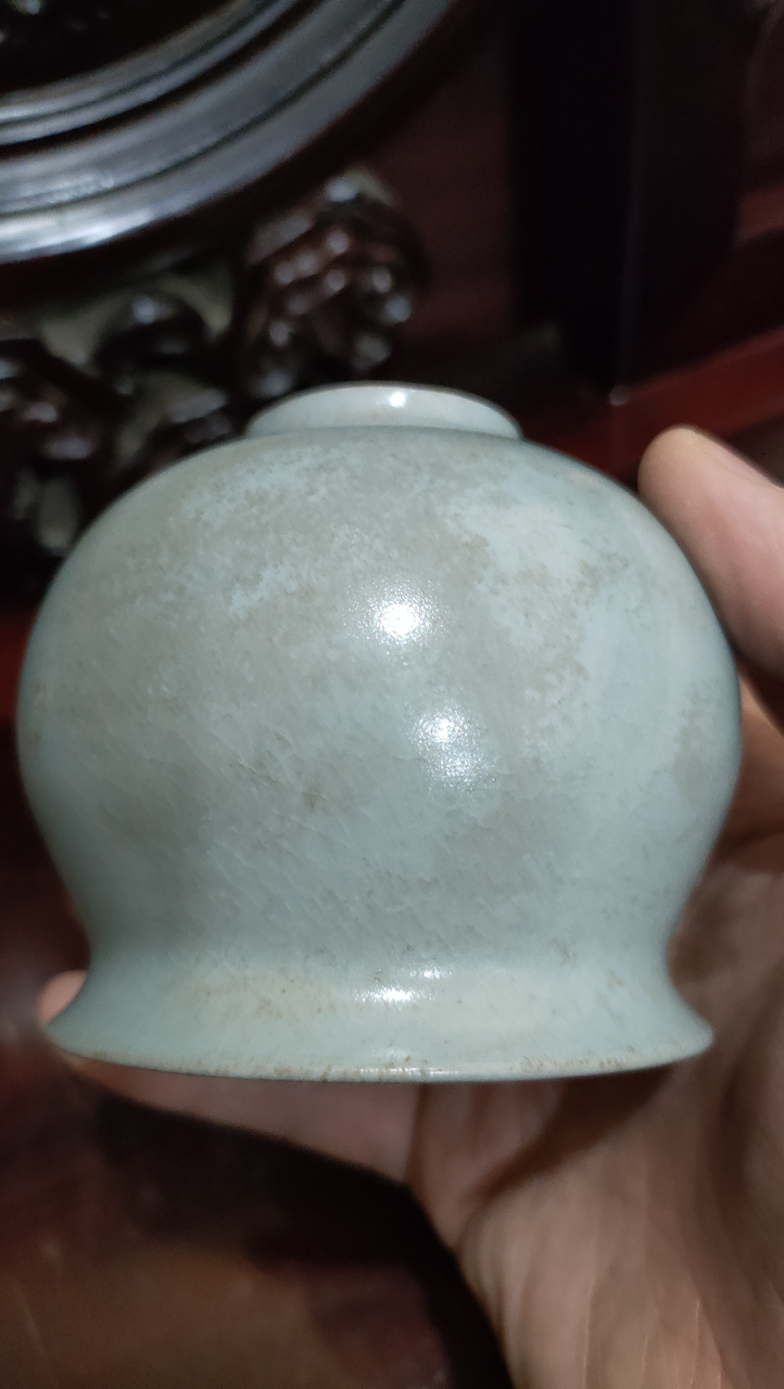 北宋汝窑天青釉水盂精品欣赏