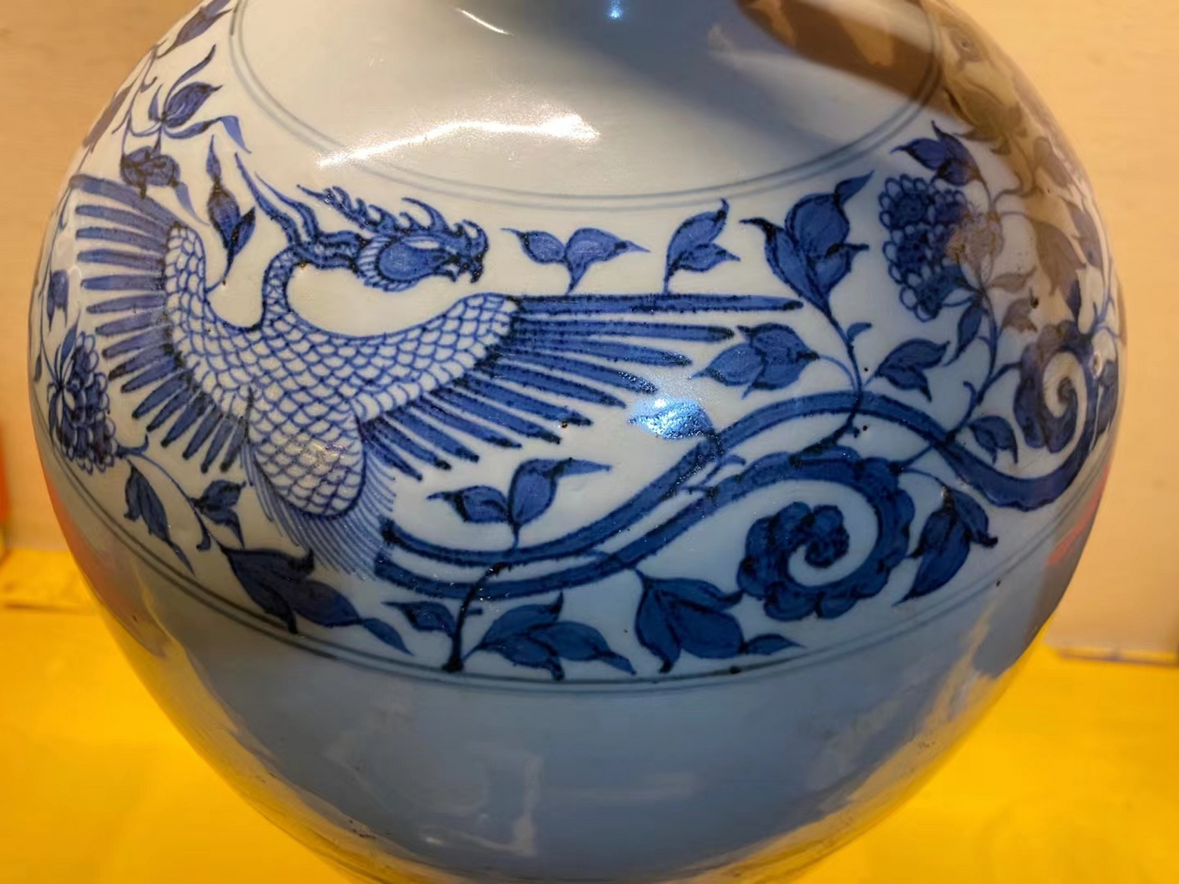 元代青花龙凤纹梅瓶精品欣赏