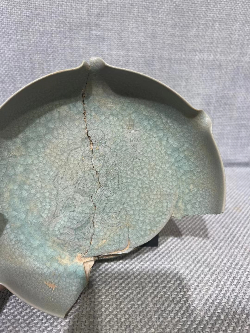 汝窑洗,惜残
