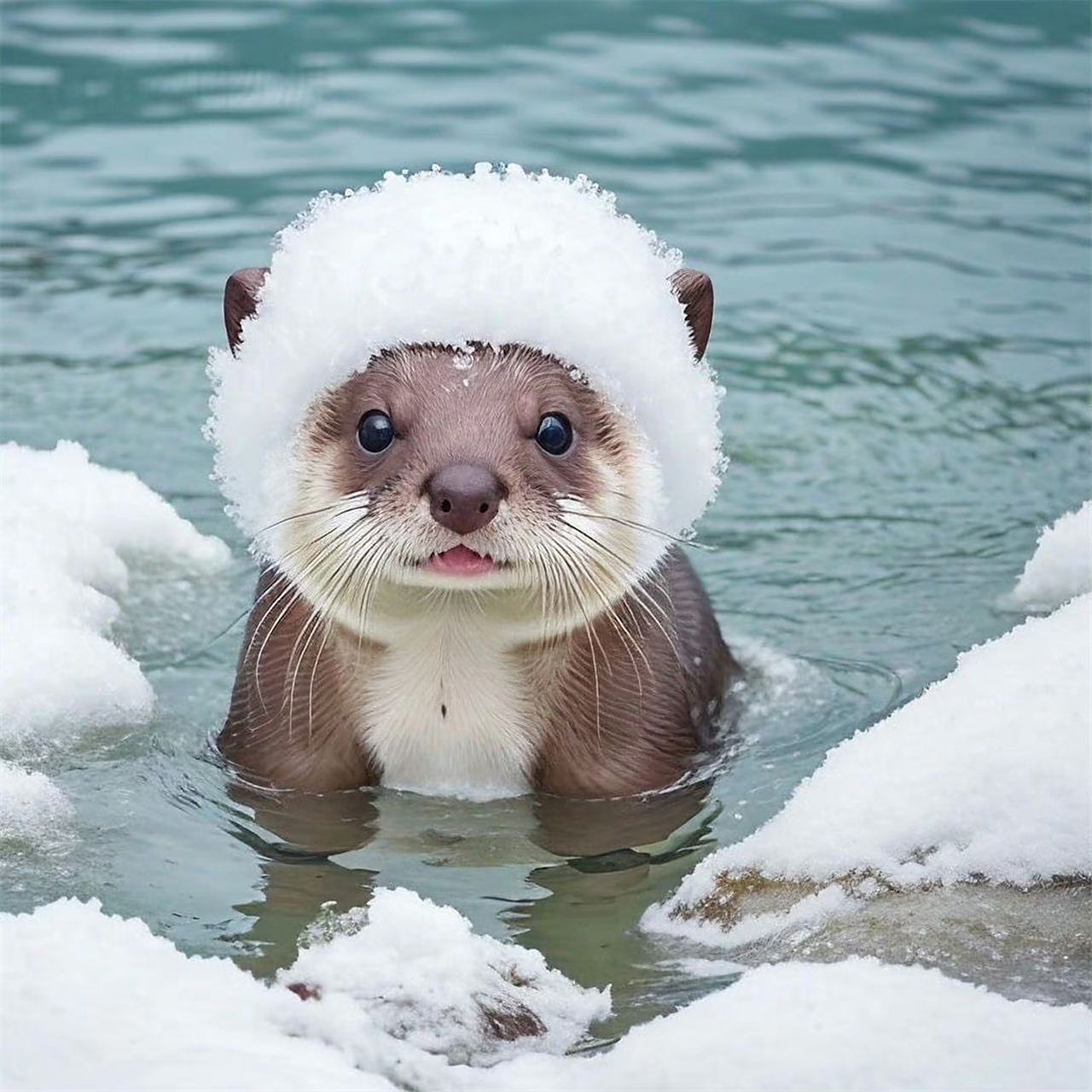 小水獭宝宝,哈哈哈好可爱.00 67