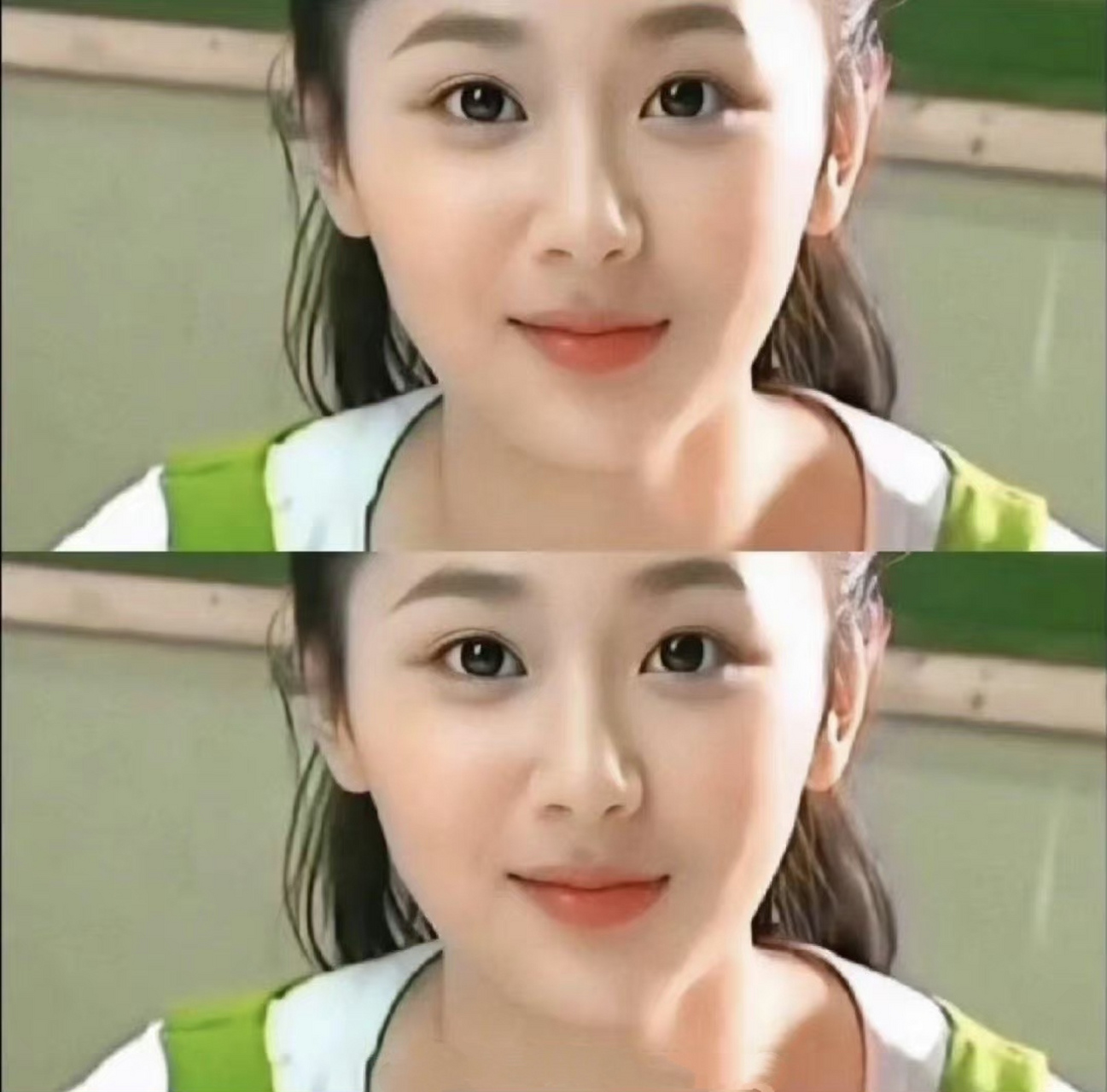 杨紫早期的样子,颜值巅峰过.