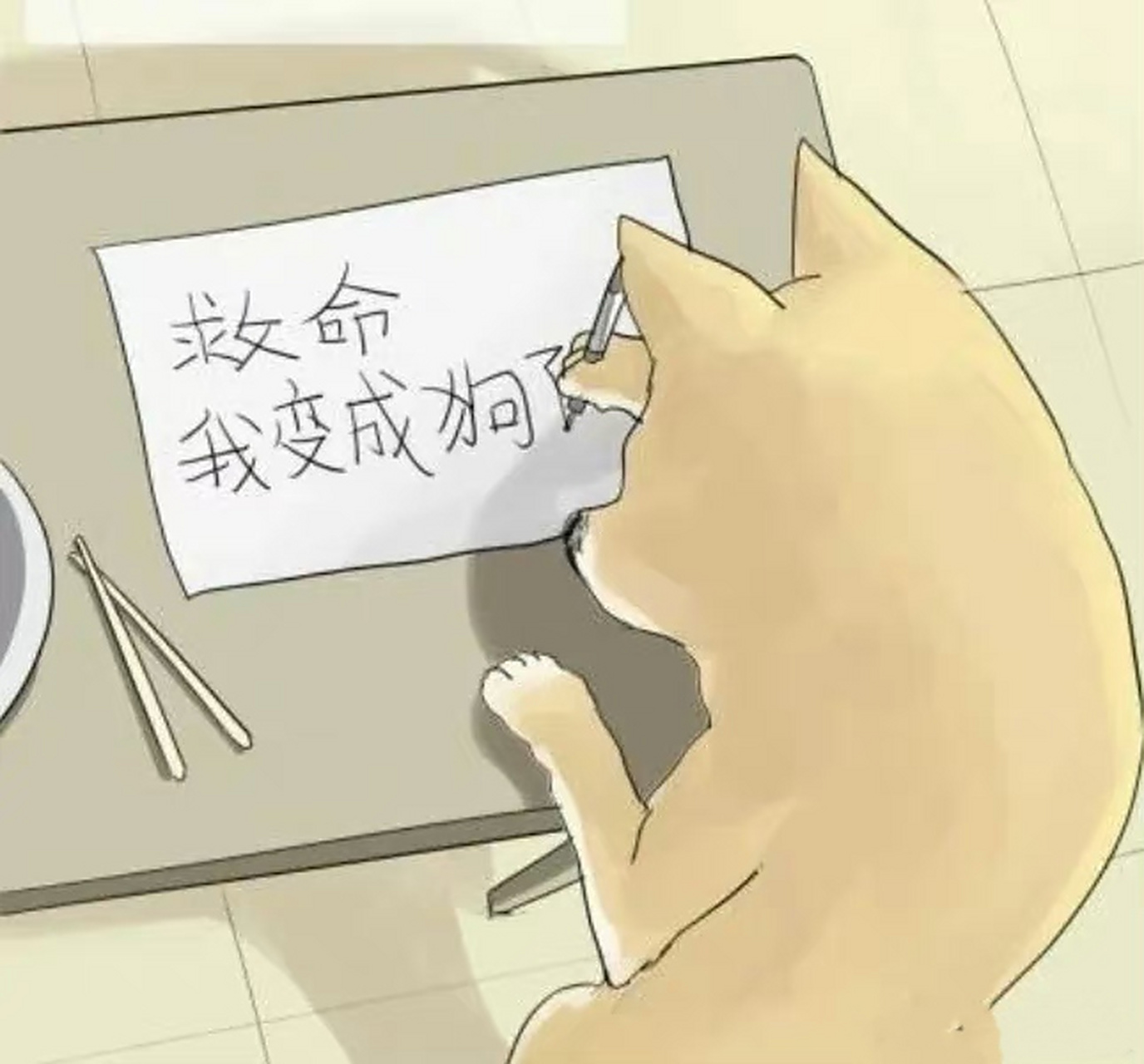 网友:救命,我变成狗了.