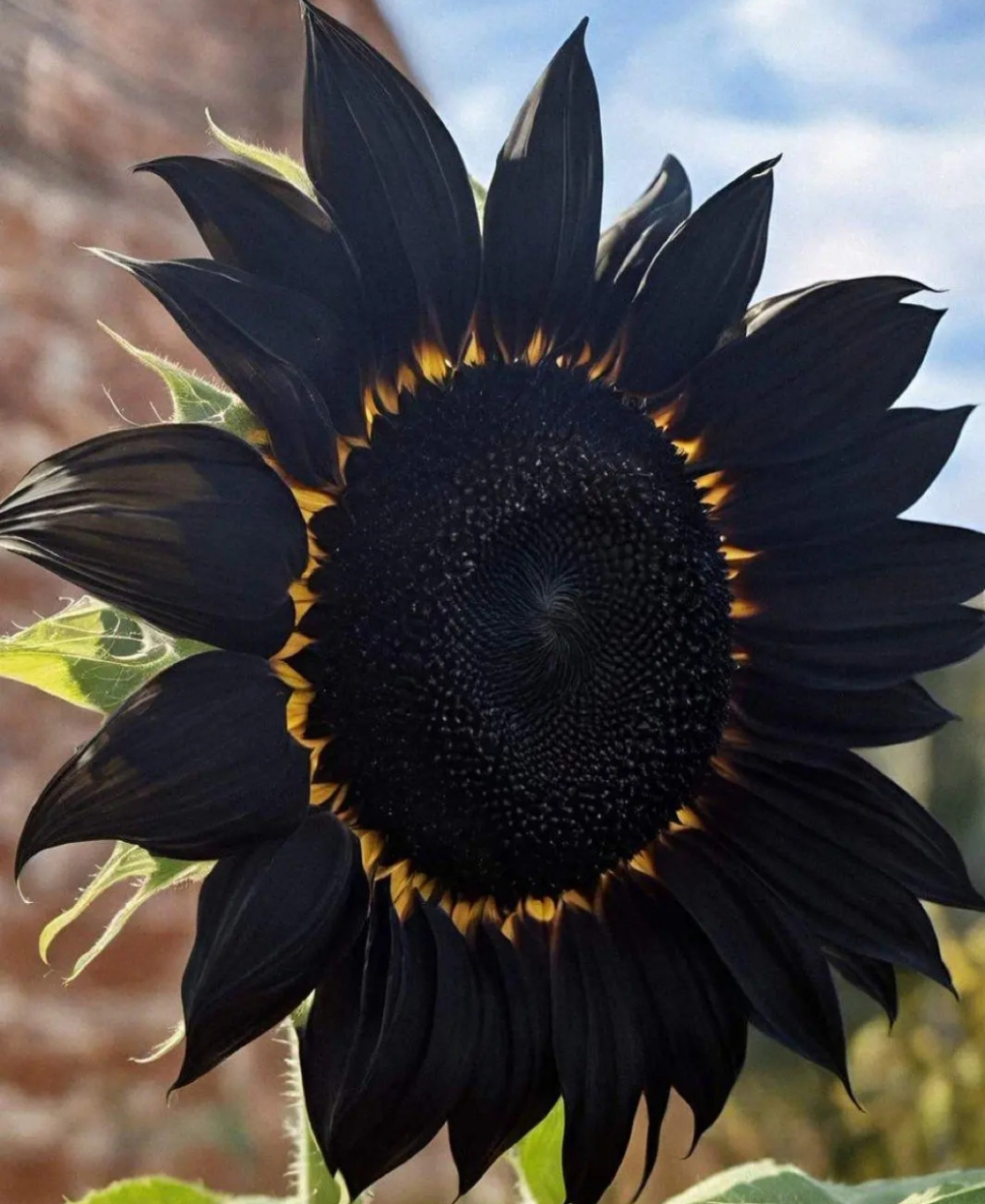 第一次见黑色的向日葵.