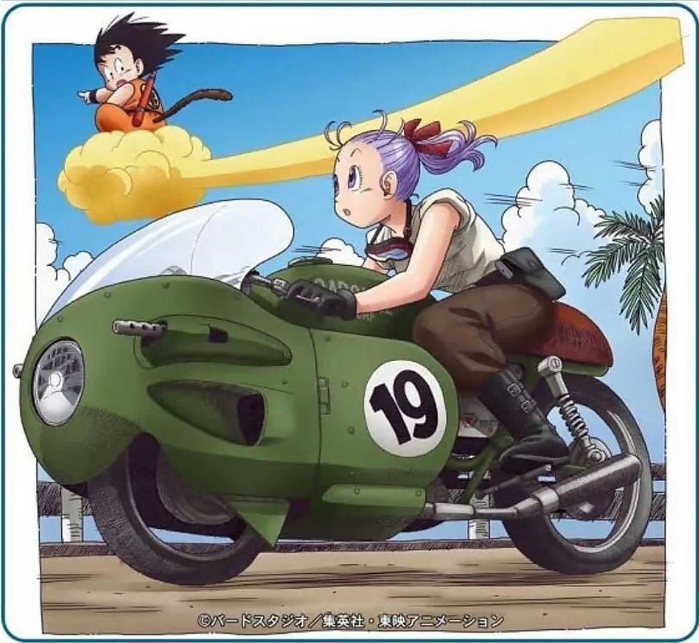 鸟山明在《七龙珠》里画的机车,有人做了实物.