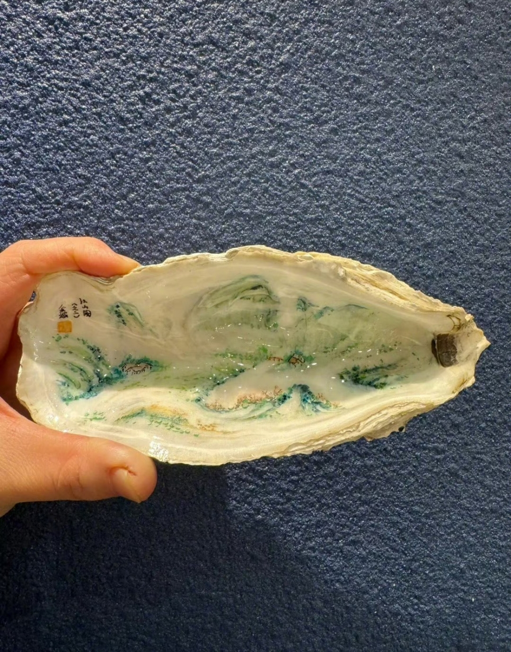 生蚝壳艺术品,太厉害了