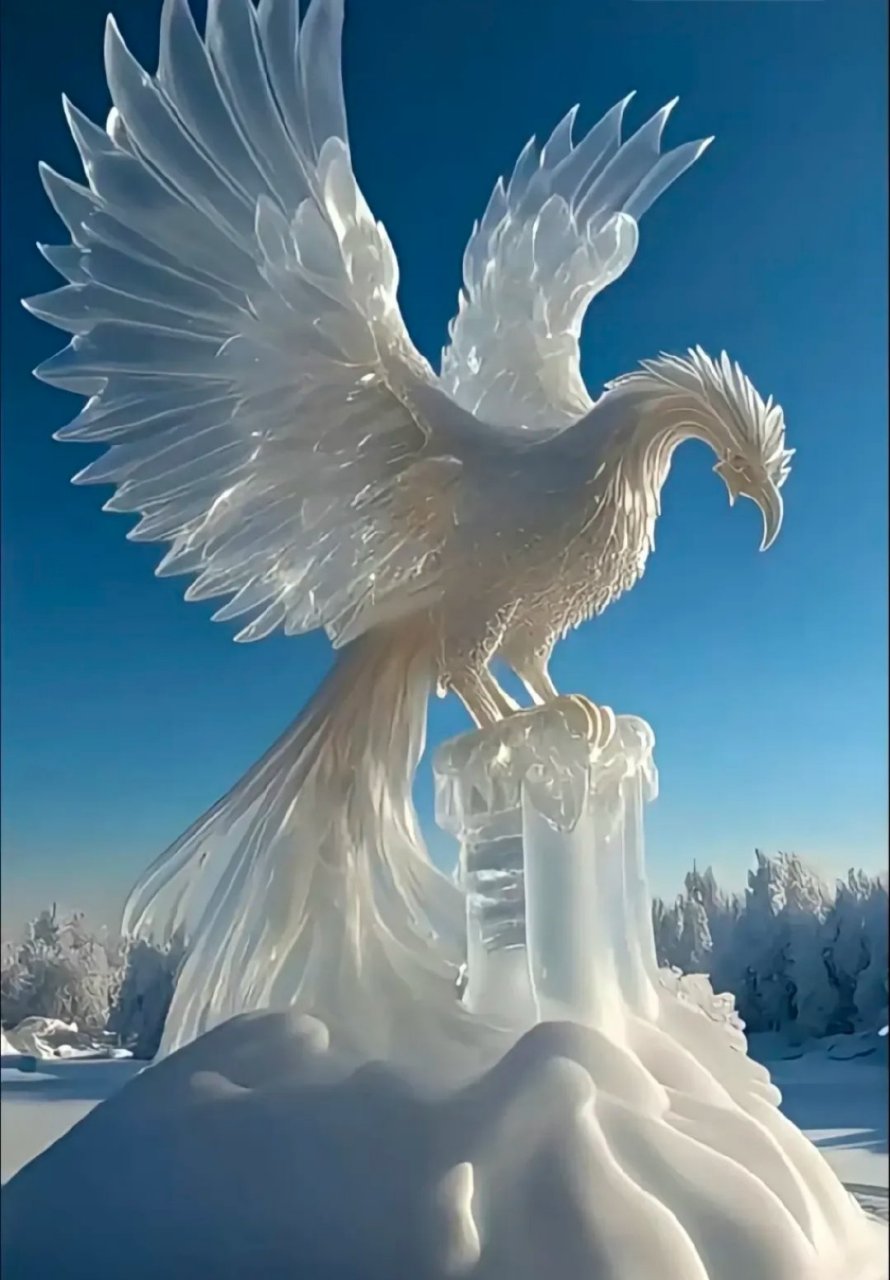 哈尔滨的冰雕,一个比一个牛.