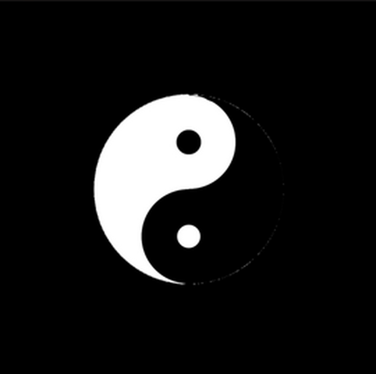 "太极图,道法自然,黑白相生,阴阳互补.