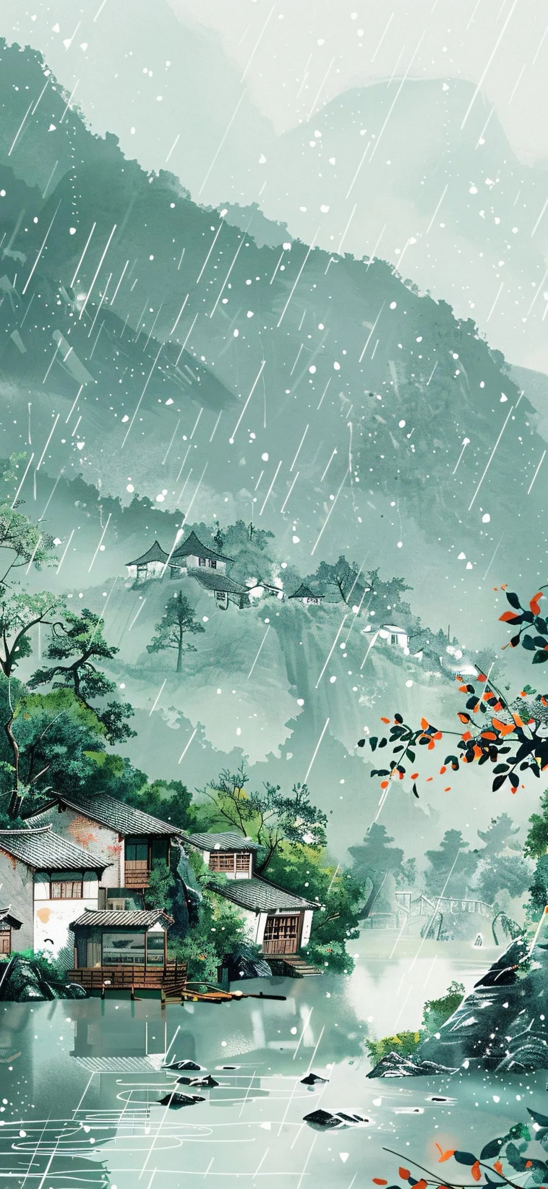 烟雨江南,水墨丹青.这样的小屋你喜欢吗?#江南烟雨# #动态连更挑战