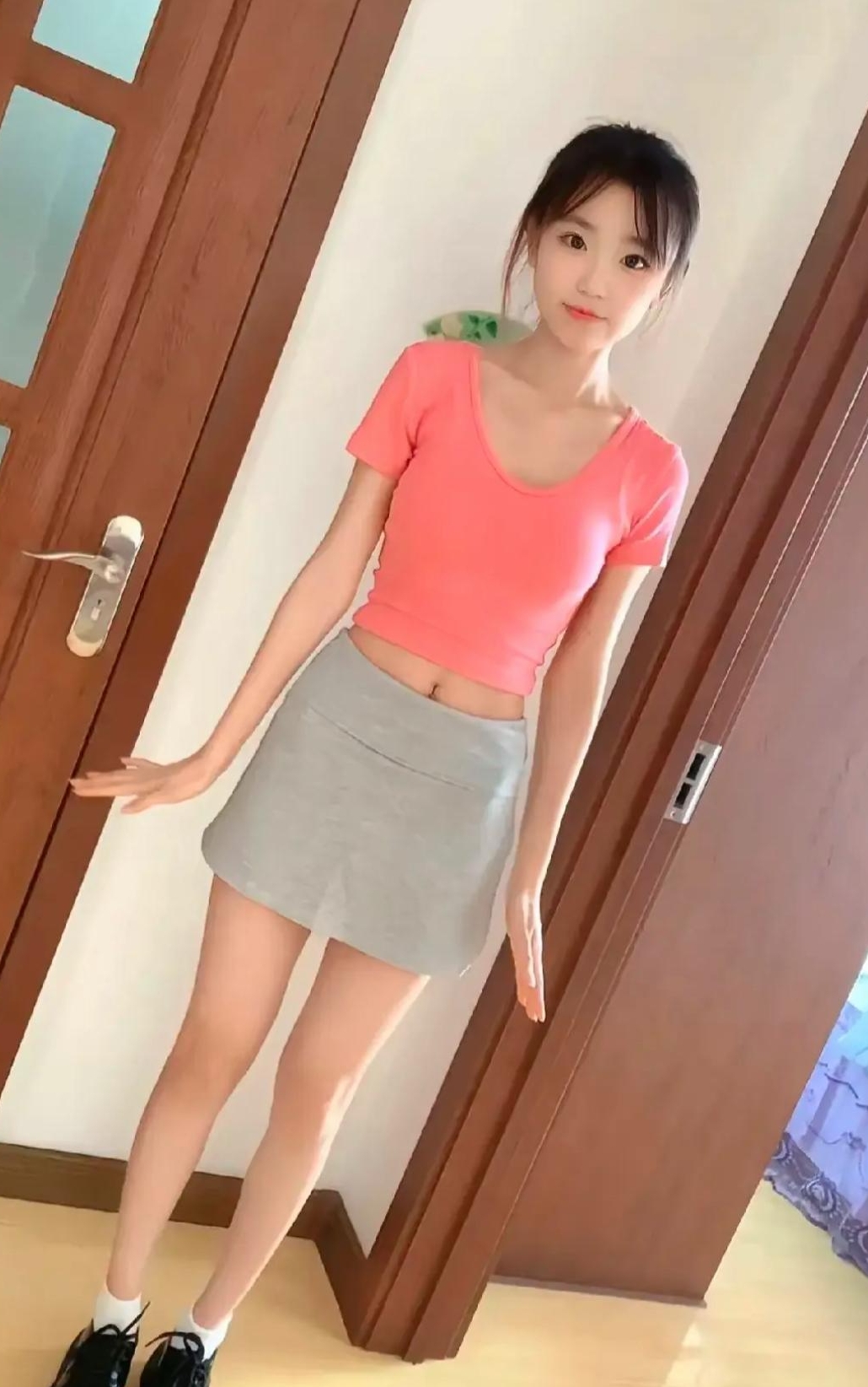 好调皮的小姑娘#美女