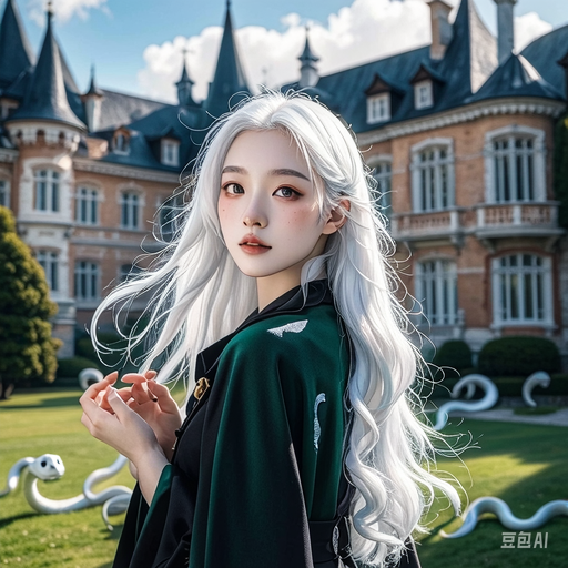 斯莱特林女生的头像(ai生成)