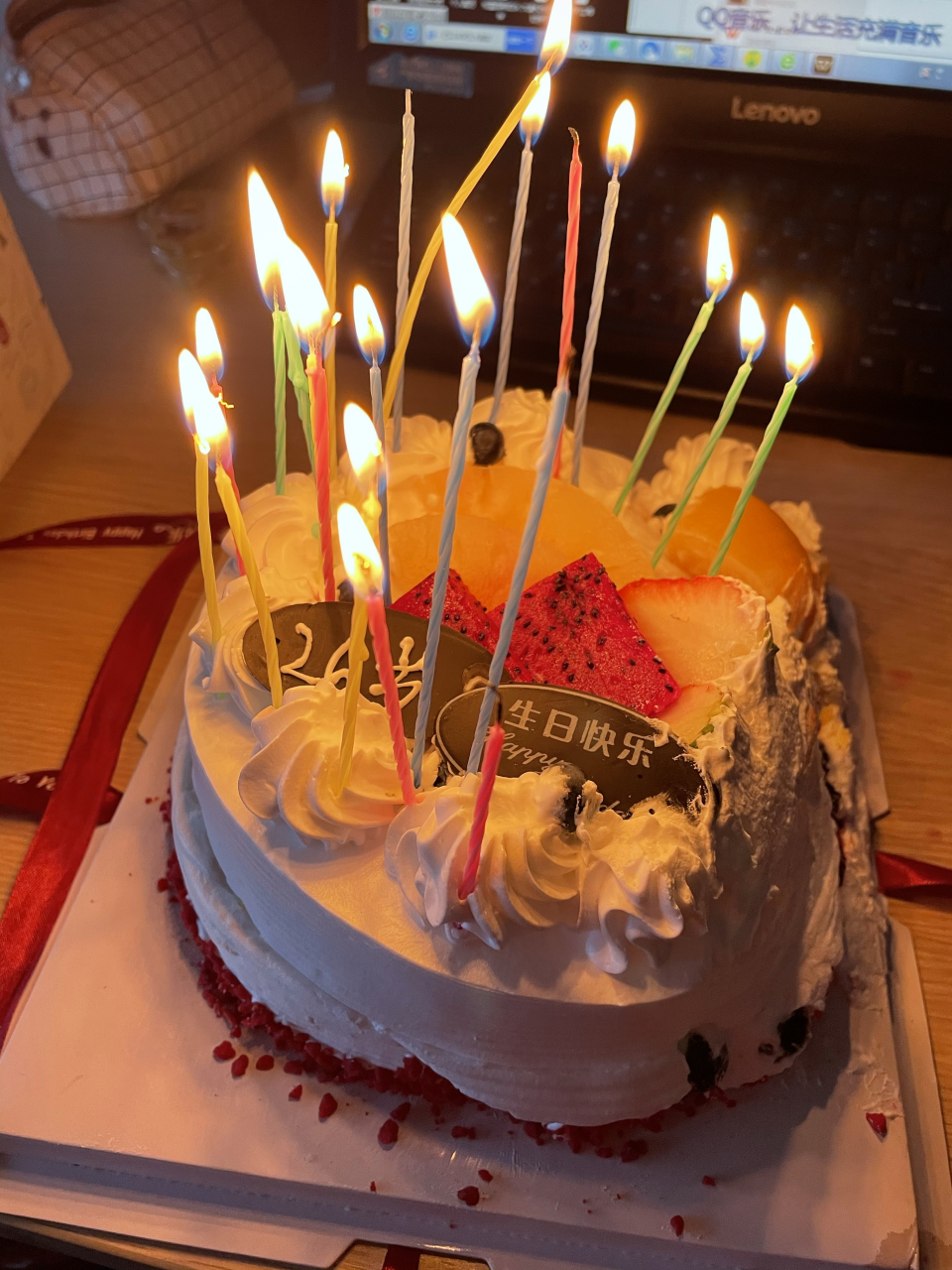 今天是我26岁的生日. it is my 26-year-old birthday.