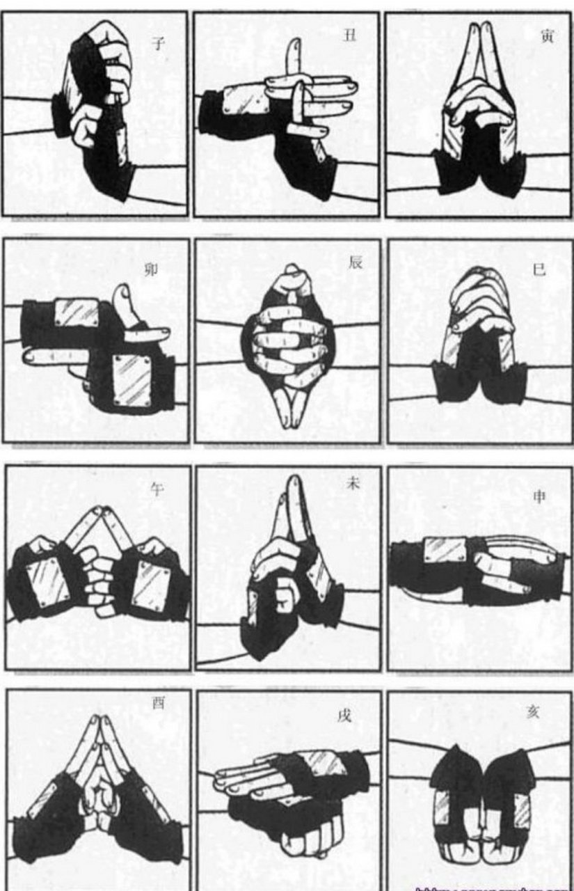 雷遁·千鸟结印 手势图片