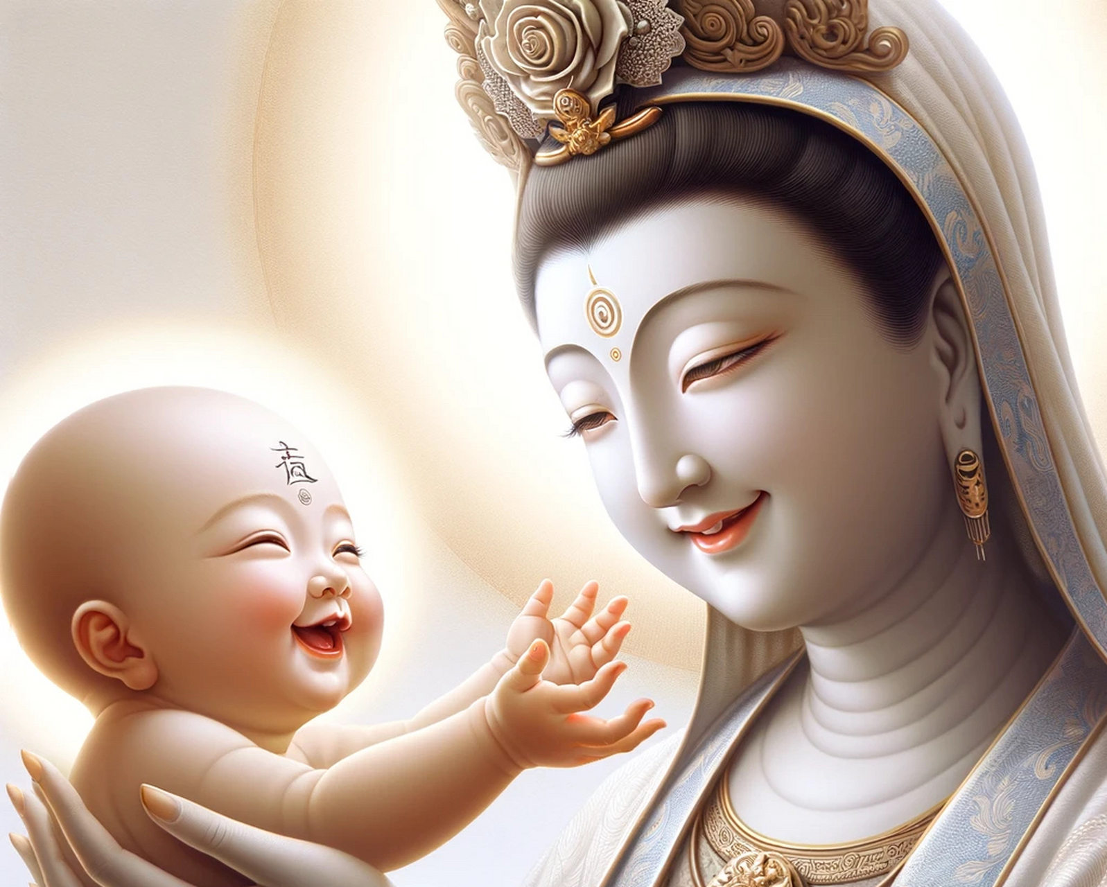 观音送子系列# 这回观音菩萨托梦,想要乖宝宝的宝妈宝爸们,伸出手来