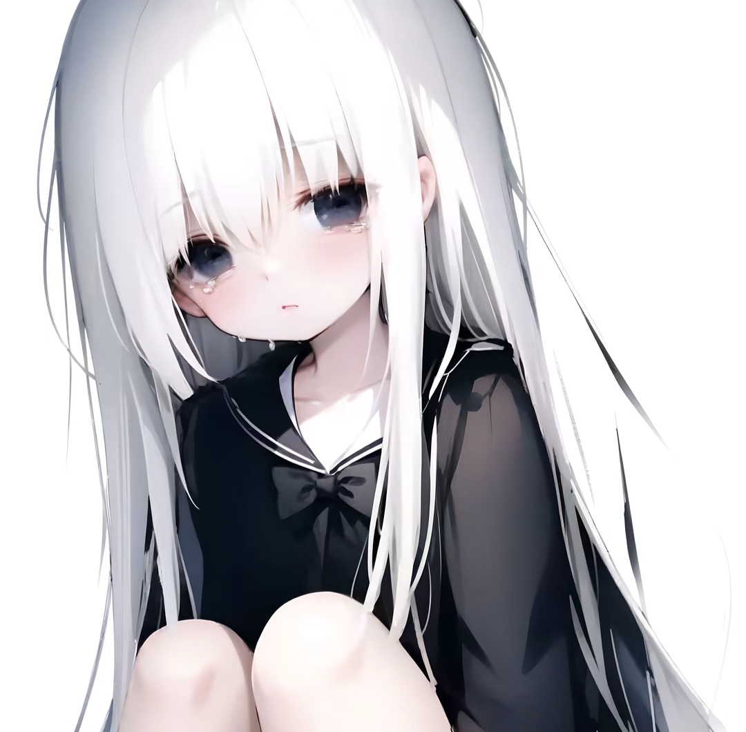 动漫女生头像# 无尽的眼泪我也心疼我自己/女漫