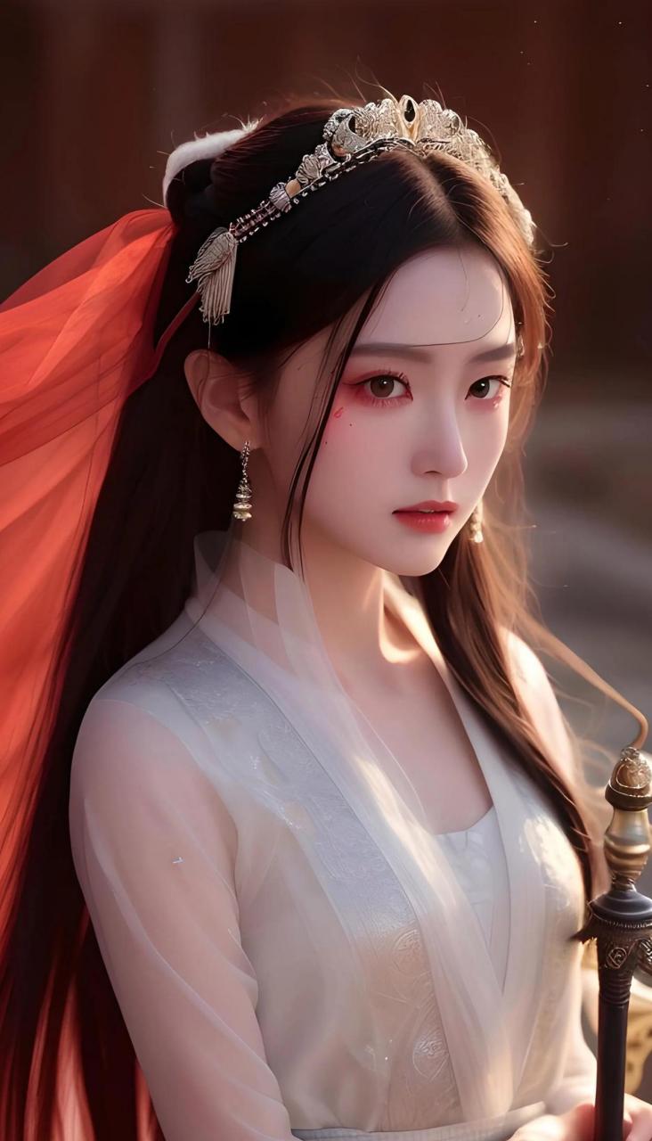 英姿飒爽,侠女舞剑#ai绘画# #美女# #国风