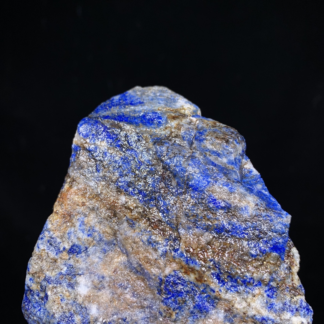 阿富汗老料青金石 天然原矿 带座高18×10.5×7厘米 重1.75公斤