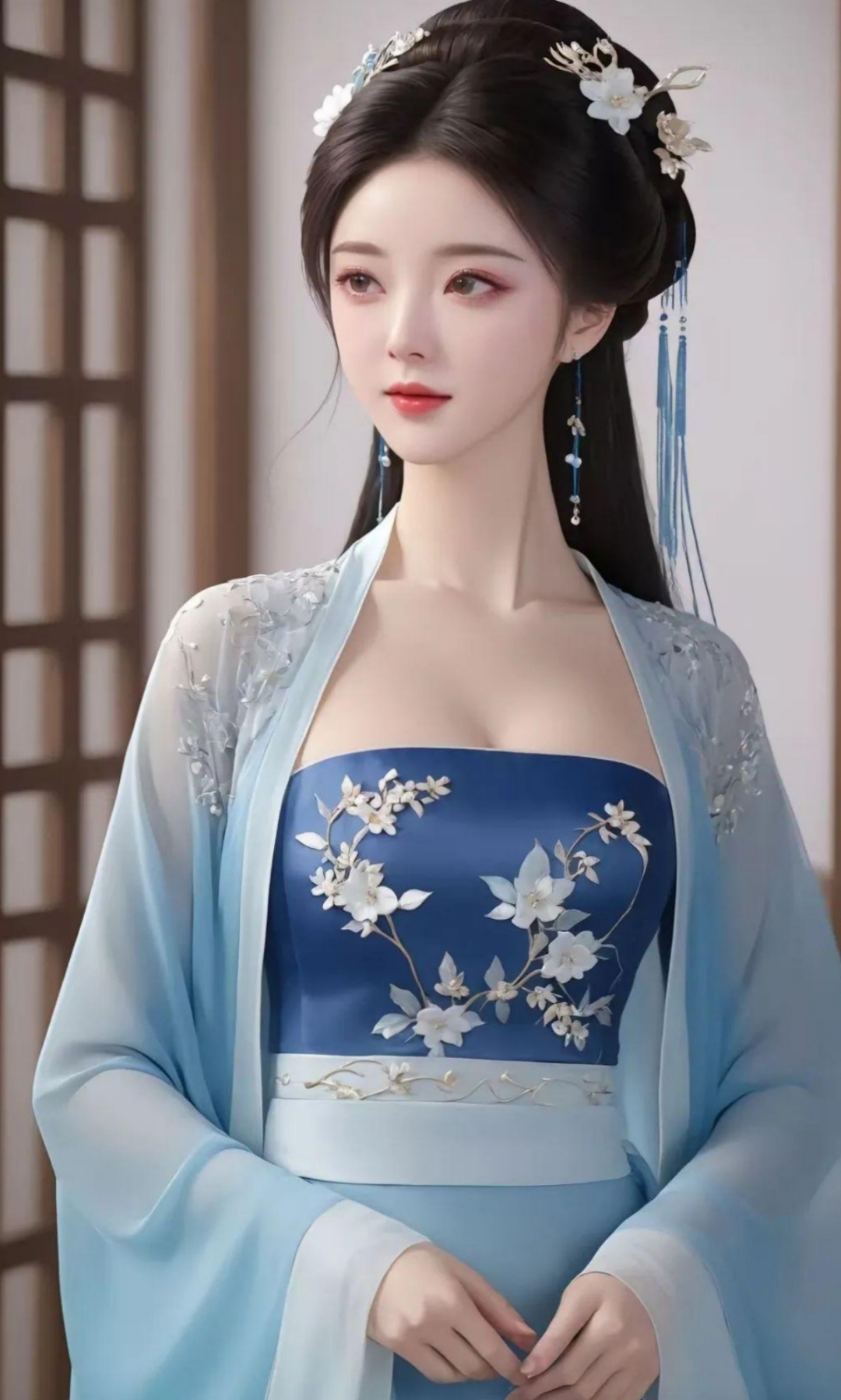 国风古装美女赏析,#动态连更挑战# 探索古韵旗袍的甜美世界,每一针每